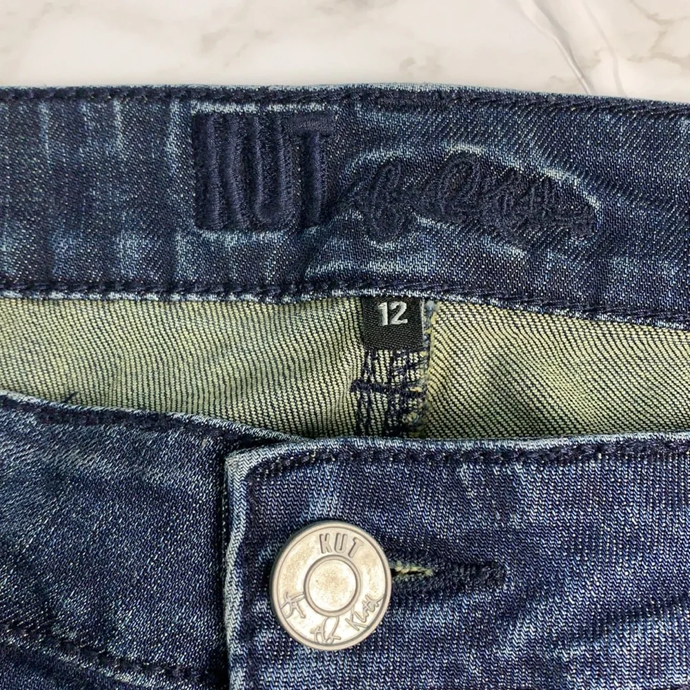 Kut From The Kloth High Rise Cotton-Blend Boot cut Leg Jeans Size 12 - Picture 2 of 7